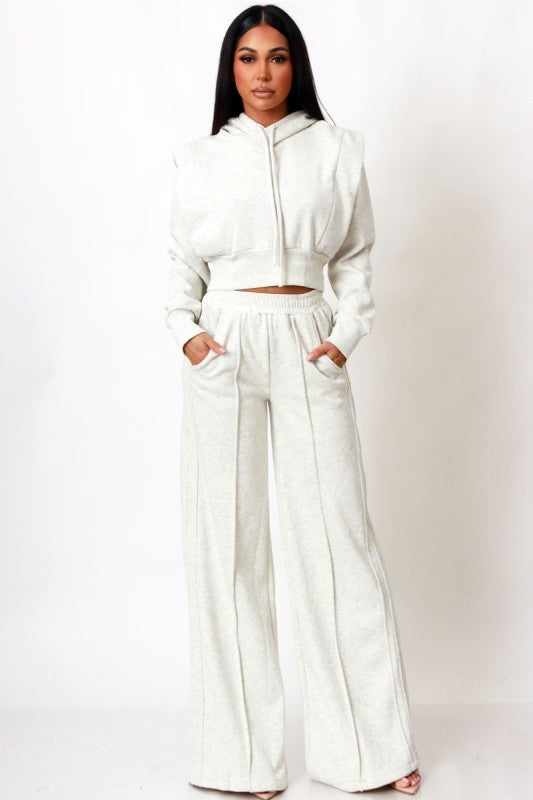 The Perfect Mix Velvety Soft Jogger Set (Grey)