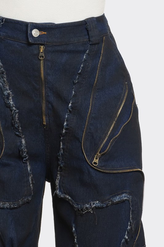 Zip it All Around Cargo Jeans