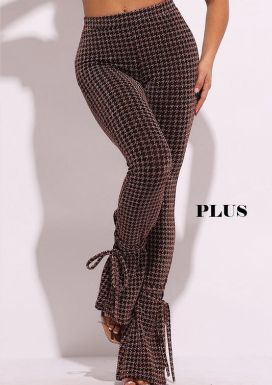 Houndstooth tie me Sparkle Pants