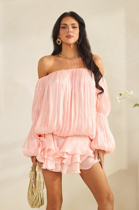 Flirty & Fun Off Shoulder Mini Dress