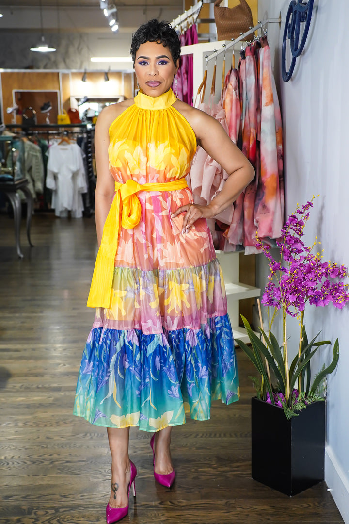 Spring Lake tiered Maxi Dress