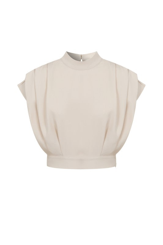 Pleated Over Crop Top