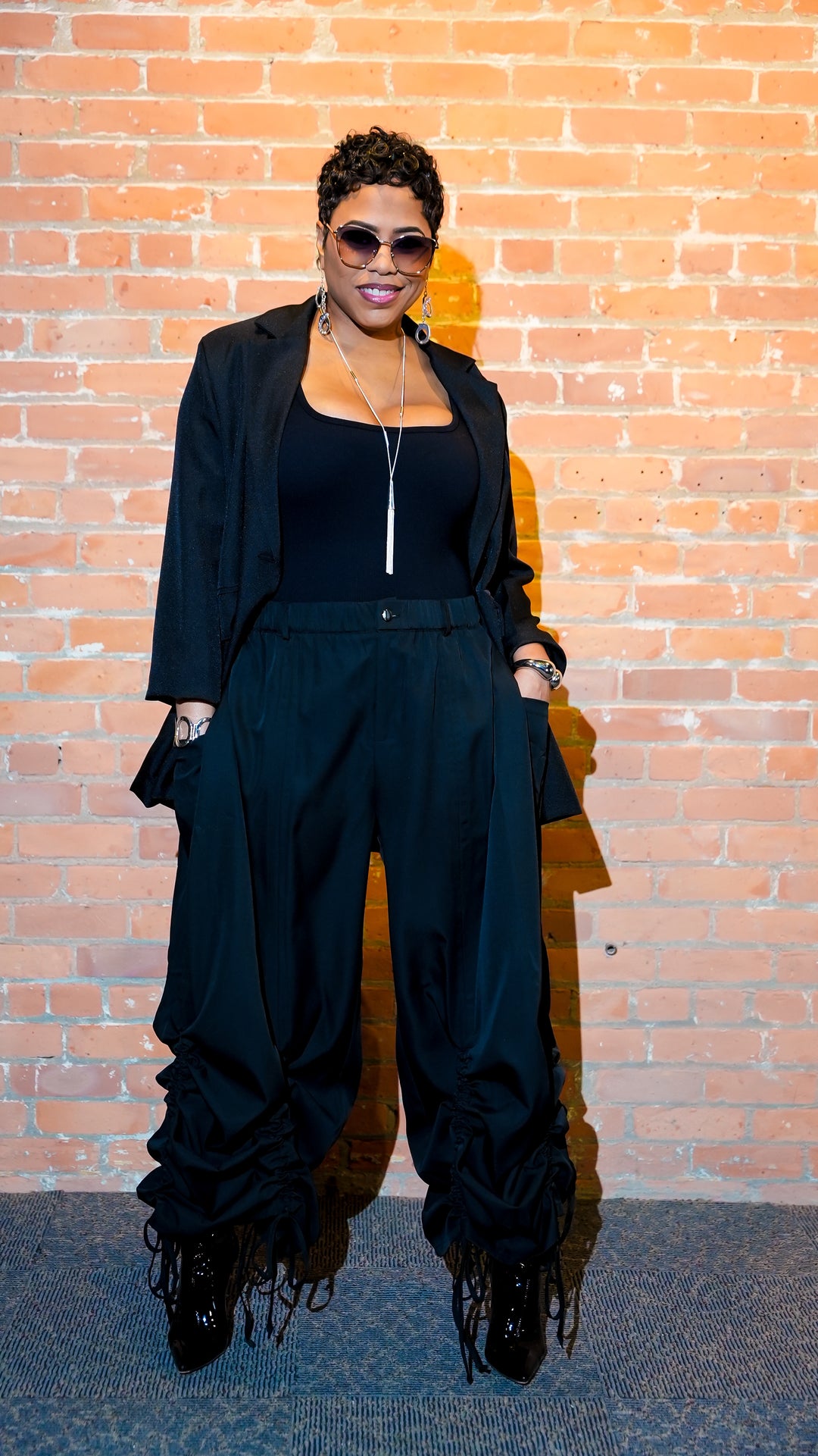 Oversized Button Blazer