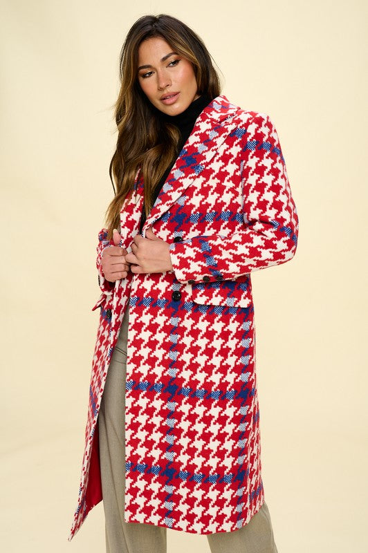 Check it out Houndstooth Coat