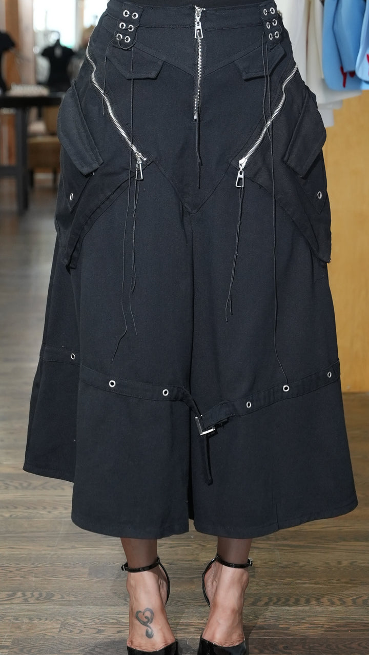 All those Zippers Maxi Skirt