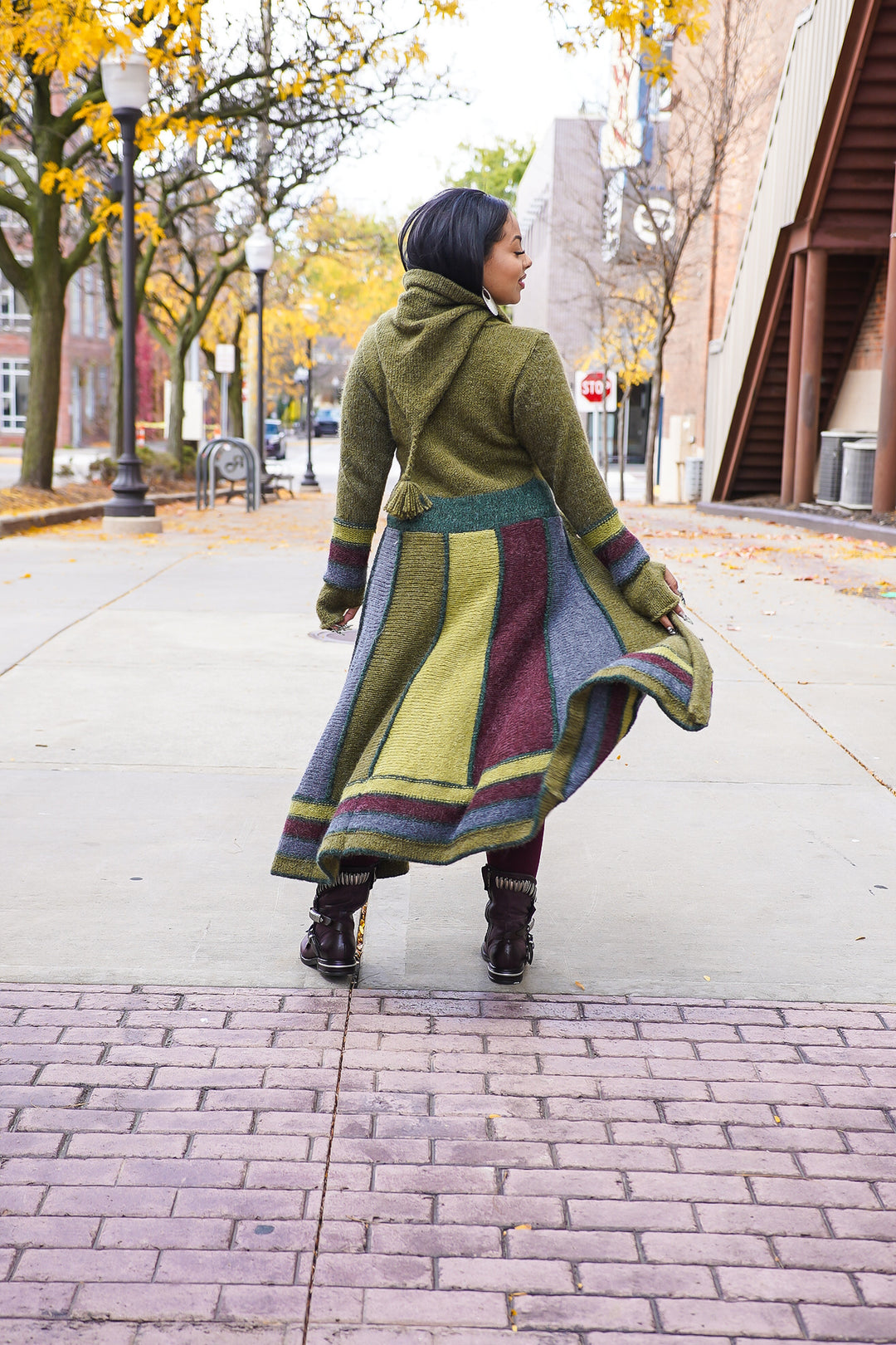 Harlequin Patchwork Cardigan Sweater