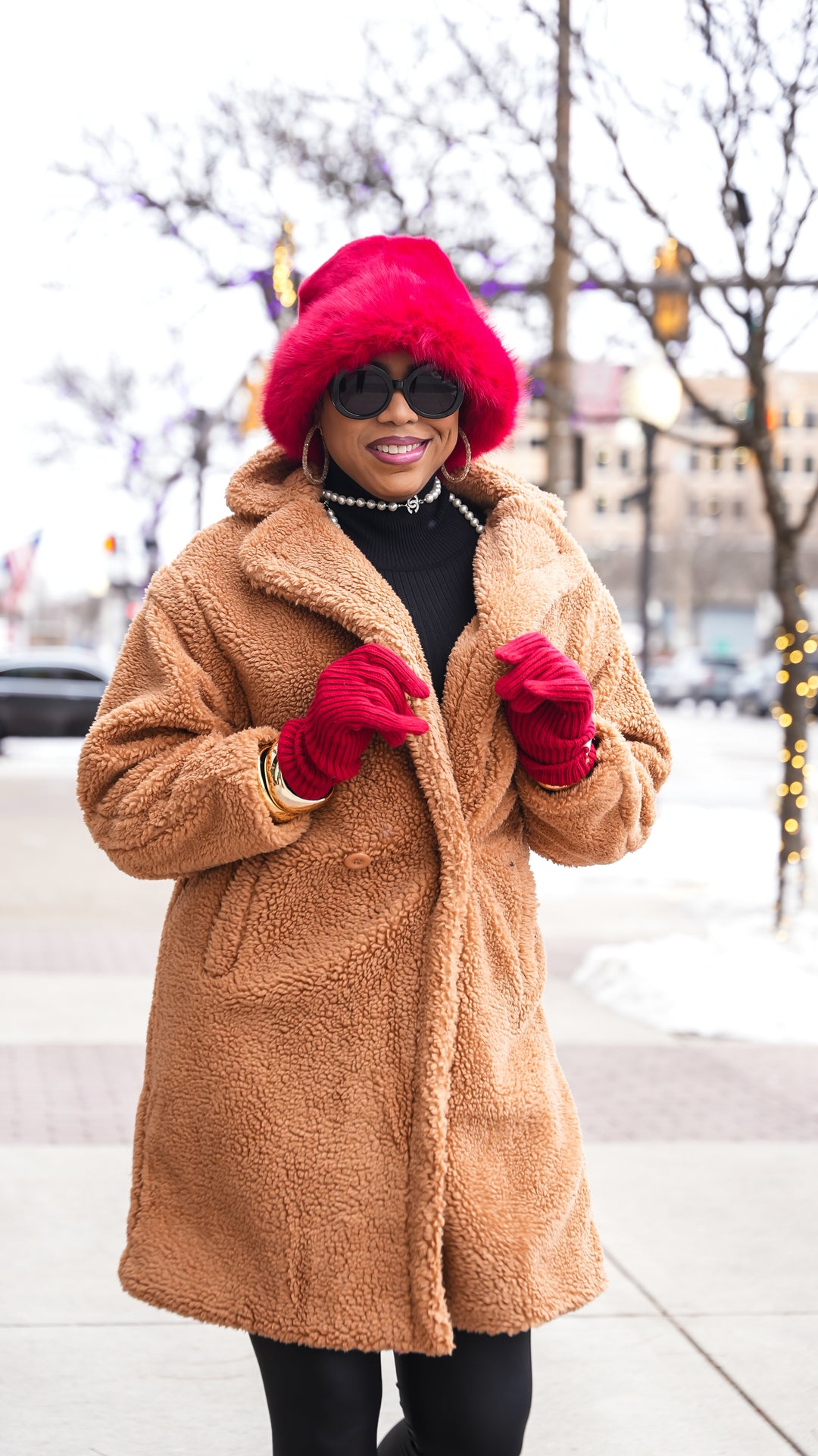 Russian Style Faux Fur Bucket Hat