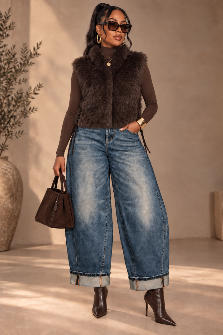 The Curve Appeal Cuffed Barrel Jean