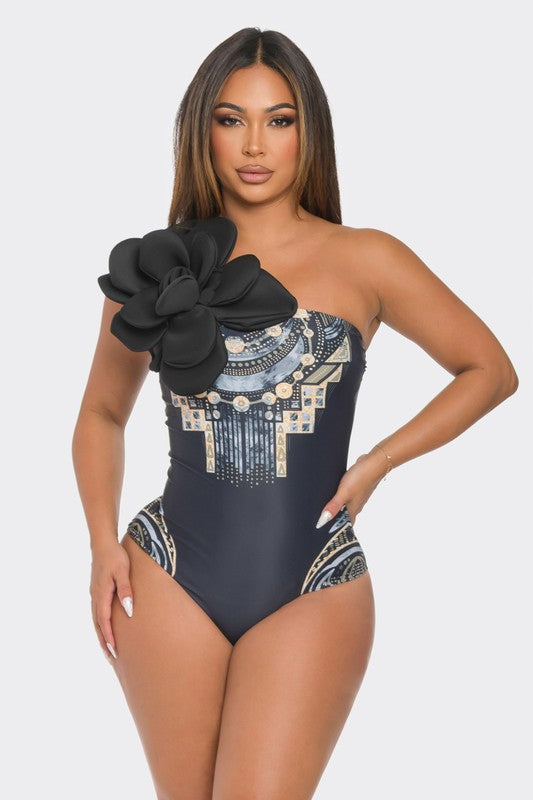Gigi Big Flower Detail Swimsuit