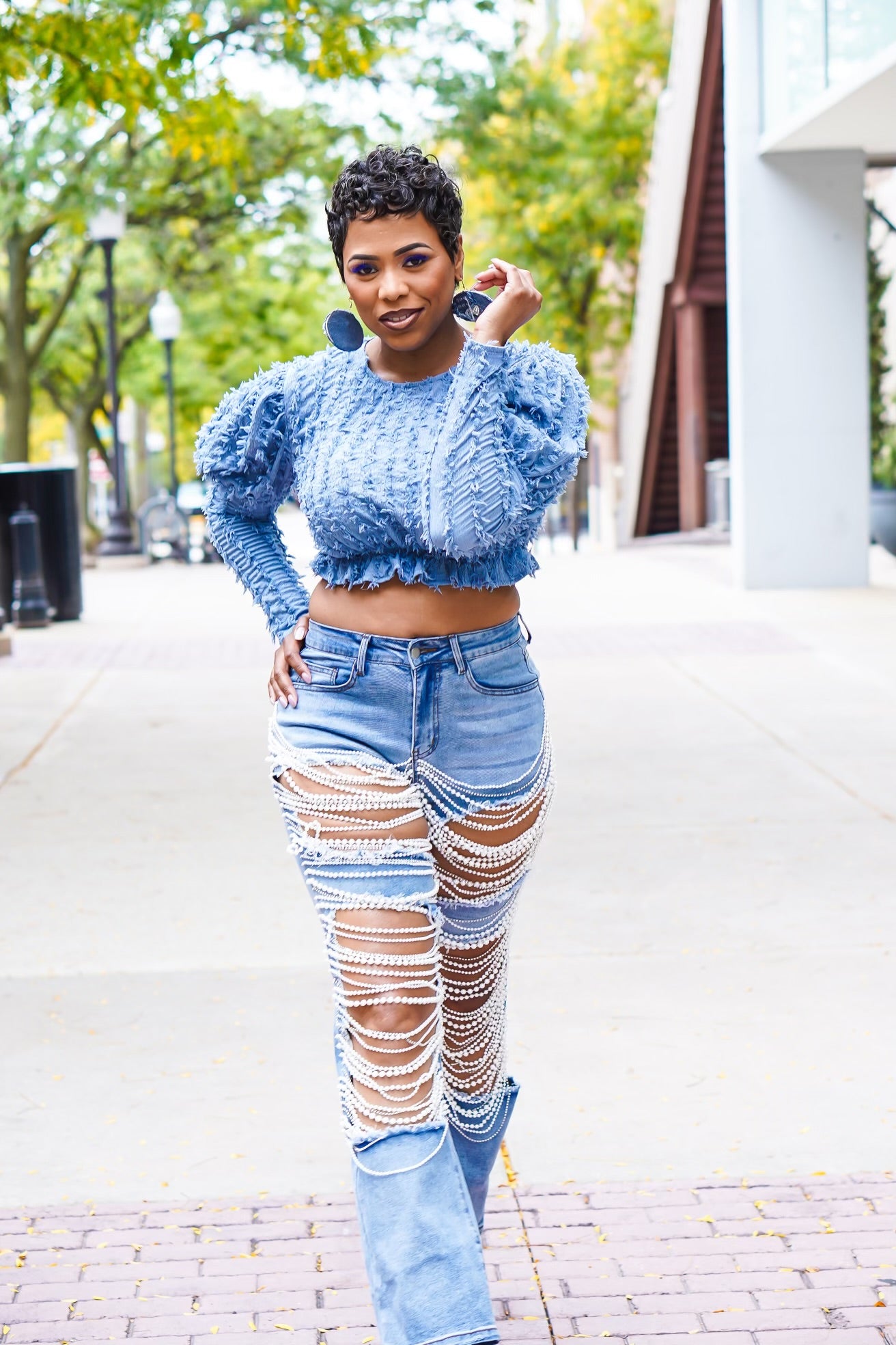 It's A perfect Affair Pearl Ripped Jeans – Blu Jean Blues