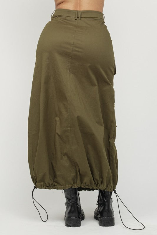 Stella Cargo Pockets Drawstring Skirt