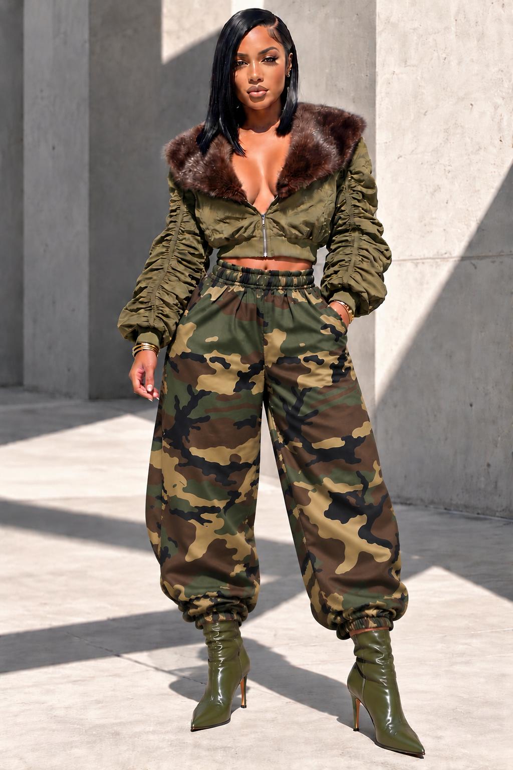 Doing the Most Camo Joggers