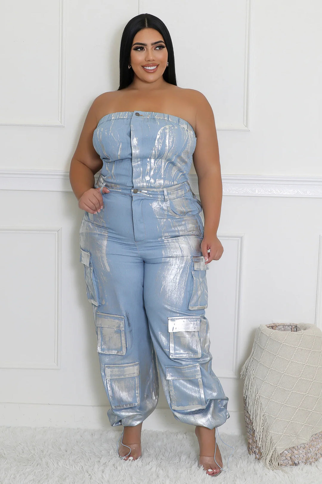 Silver Blaze Jumpsuit - Avail in Plus Size