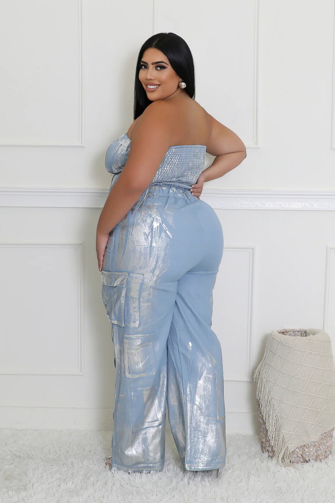 Silver Blaze Jumpsuit - Avail in Plus Size