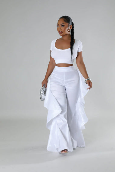 TYPESERVICE ■ Textured Ruffled Comfy Pants offwhitekhaadipants.png?v=