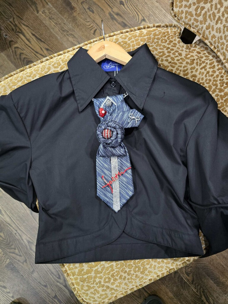 Walking in Faith Blue Necktie