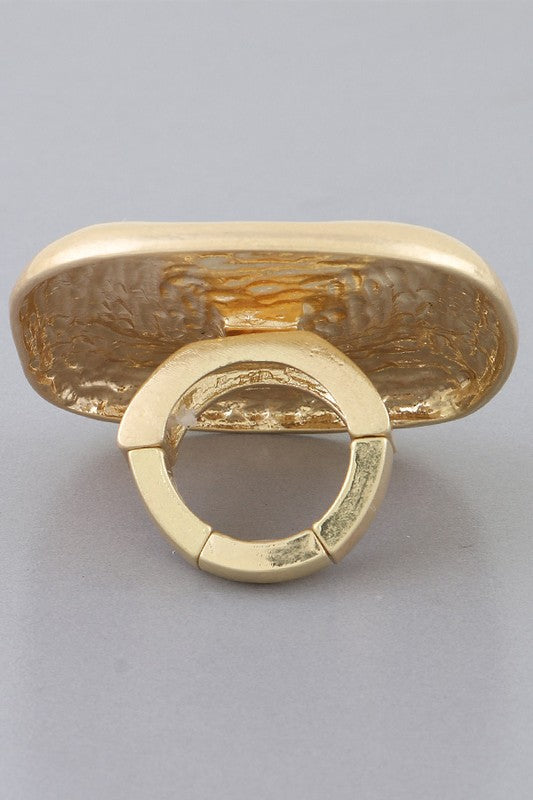 Hammered Statement Ring