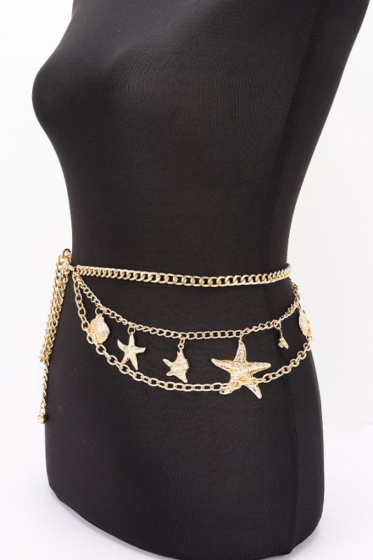Starfish Layered Chain Belt