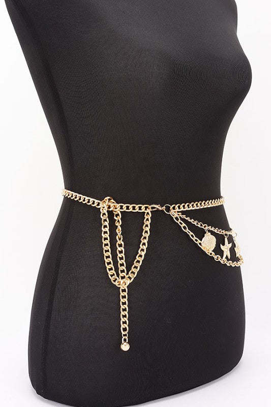 Starfish Layered Chain Belt