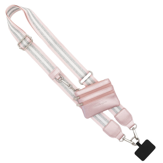 Fancy Gurl Phone Holder - Stripe Collection - Big Strap w/Pouch (More colors)