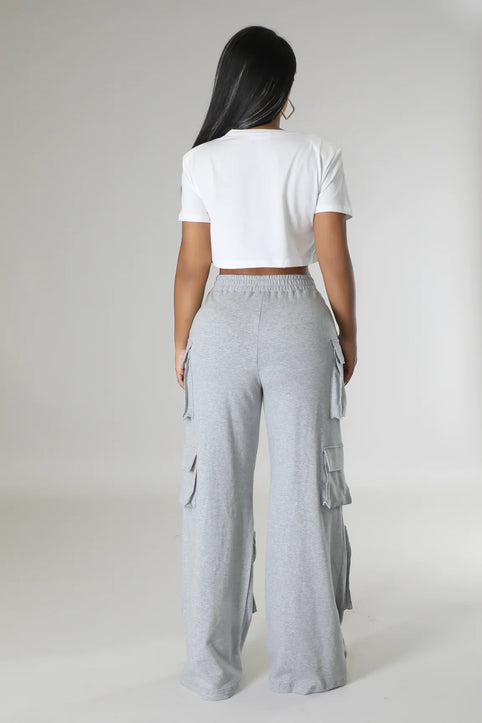 Comfy Big Pockets Cargo pants (Grey)