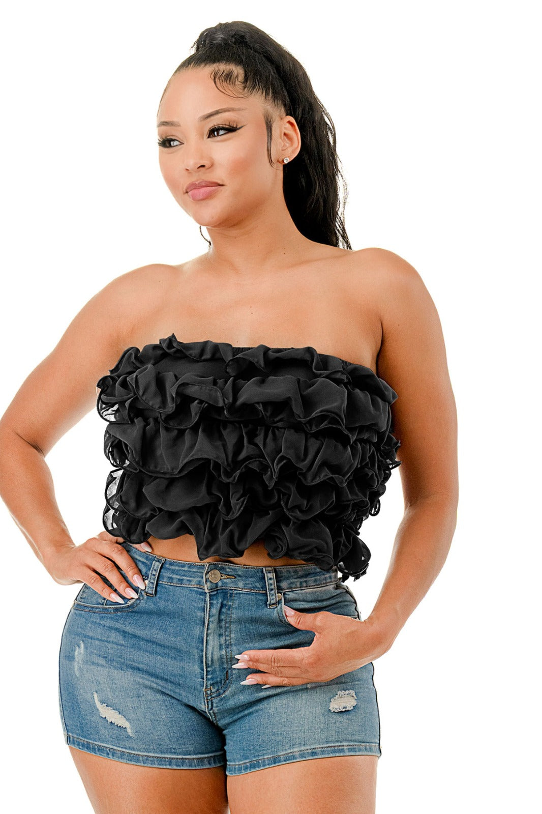 Island Breeze Sheer Ruffle Set