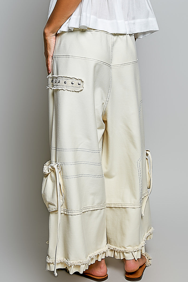Bali Ruffle Wide Leg Jean