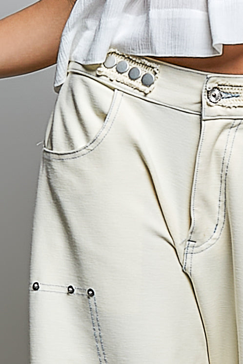 Bali Ruffle Wide Leg Jean