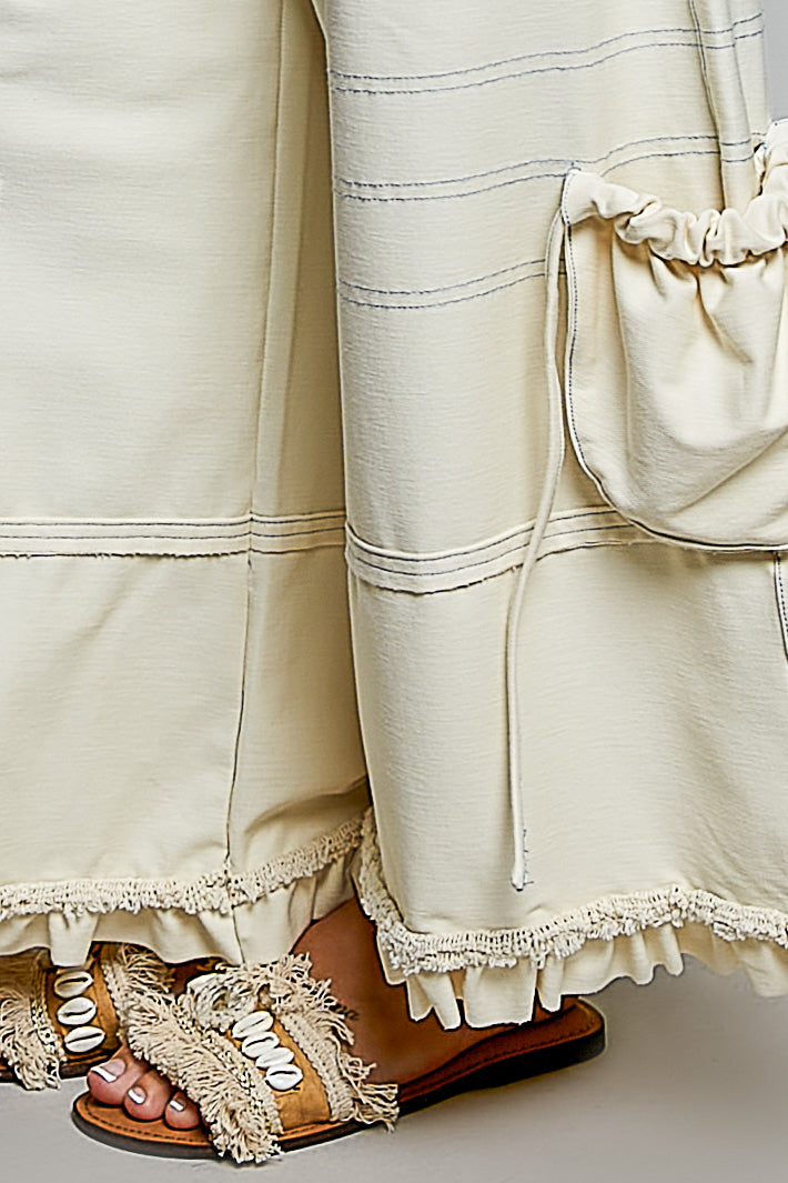 Bali Ruffle Wide Leg Jean