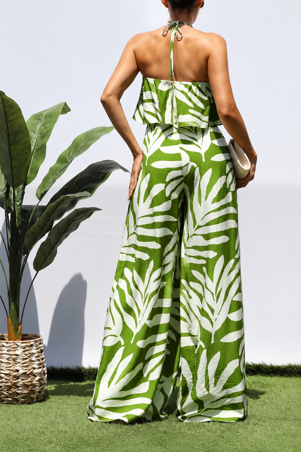 Palm Paradise Palazzo Jumpsuit