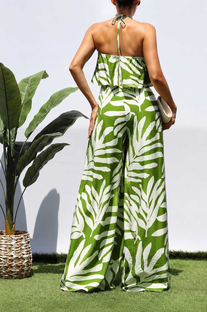 Palm Paradise Palazzo Jumpsuit