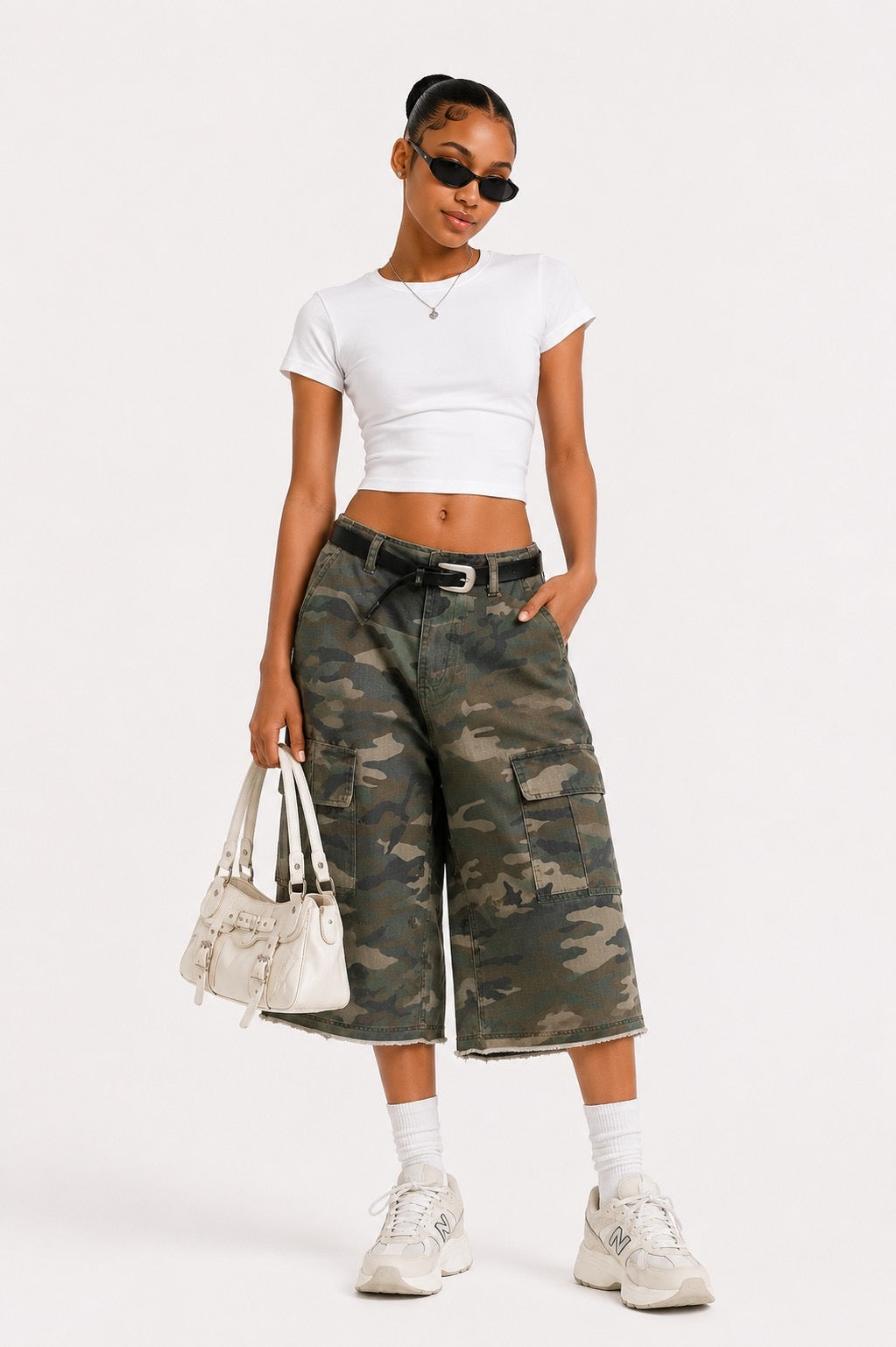 On The Move Camo Jorts