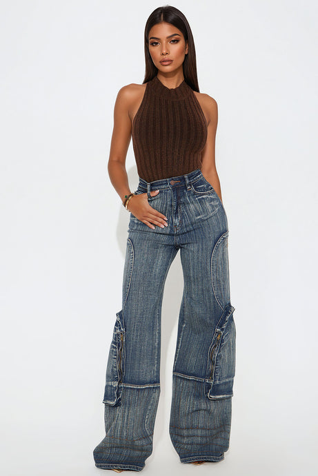 Brushed up Big Cargo Pocket Jean