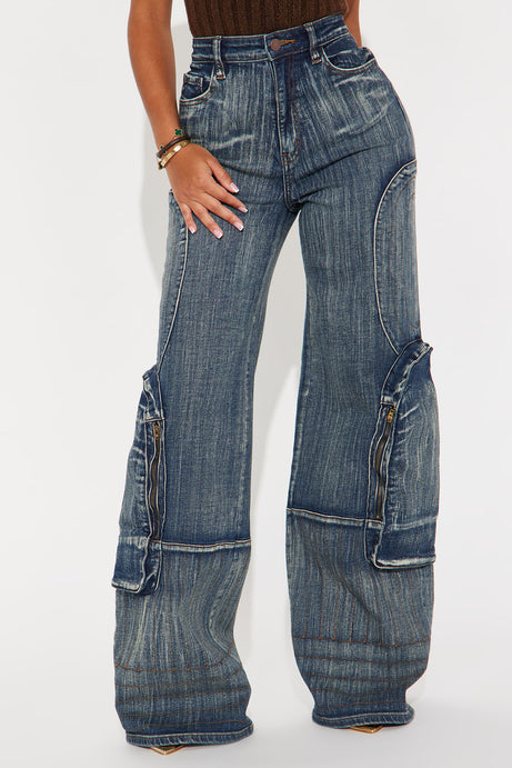 Brushed up Big Cargo Pocket Jean