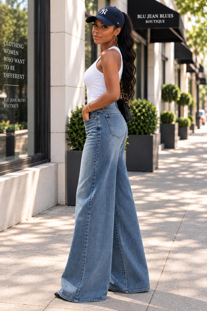 The Boulevard | Judy Blue Palazzo Jeans