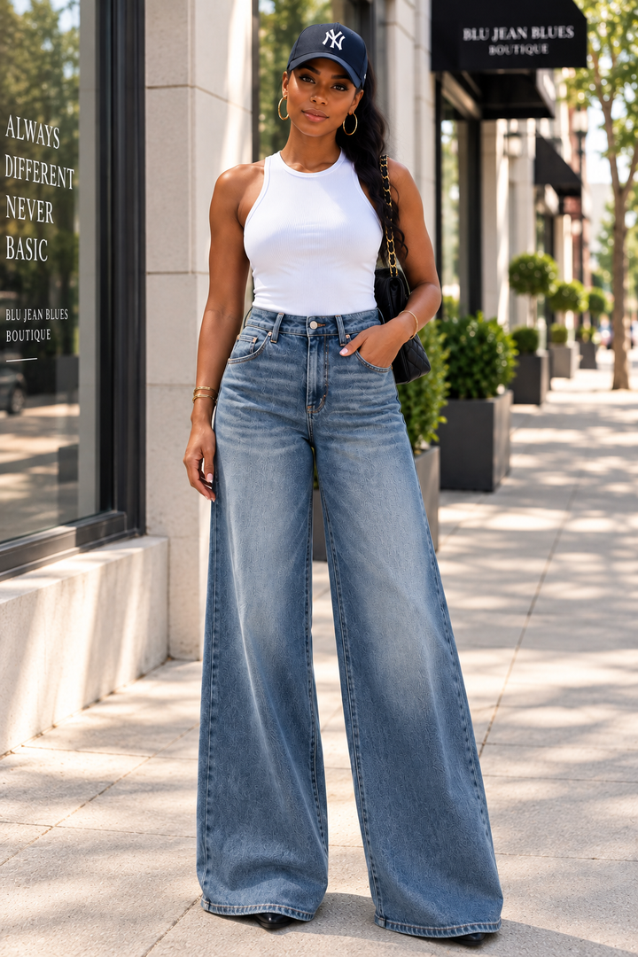 The Boulevard | Judy Blue Palazzo Jeans