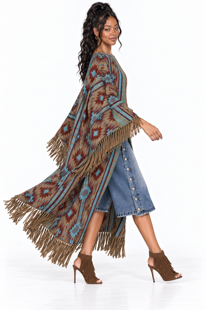 In the Desert Muse Fringe Cape