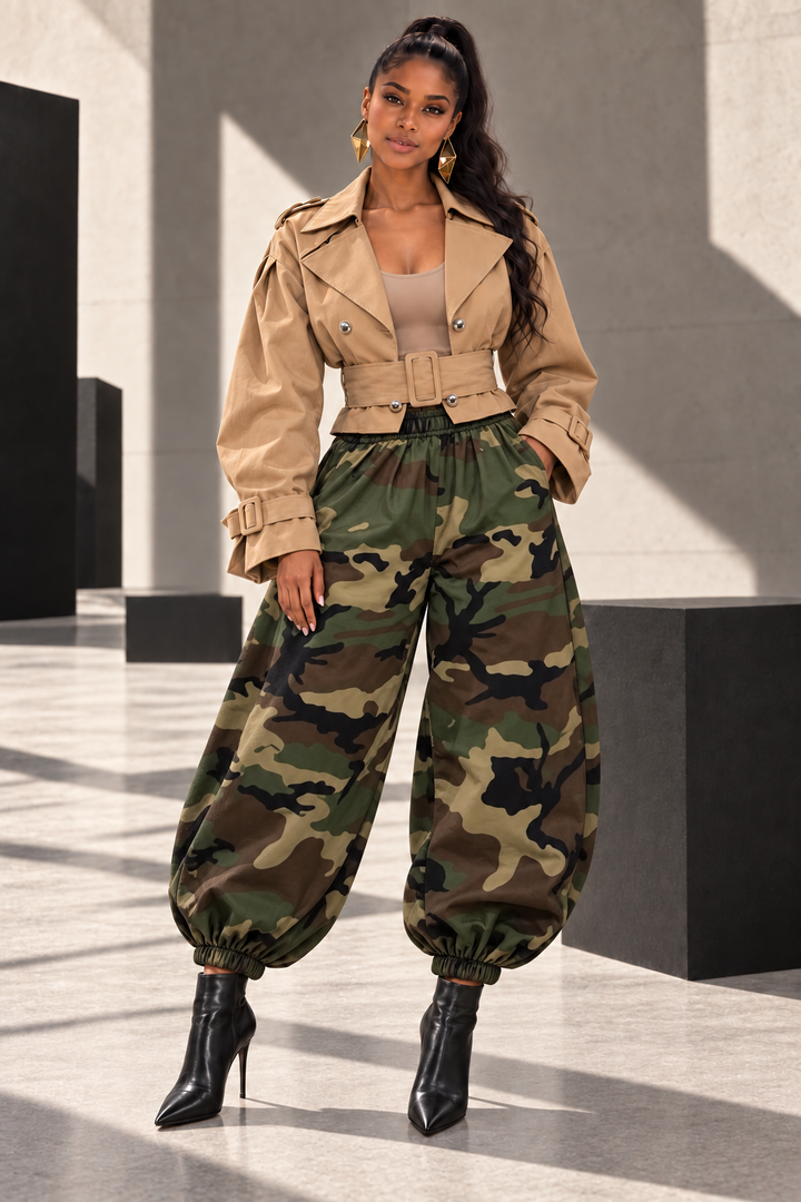 THE UPTOWN CROPPED TRENCH JACKET