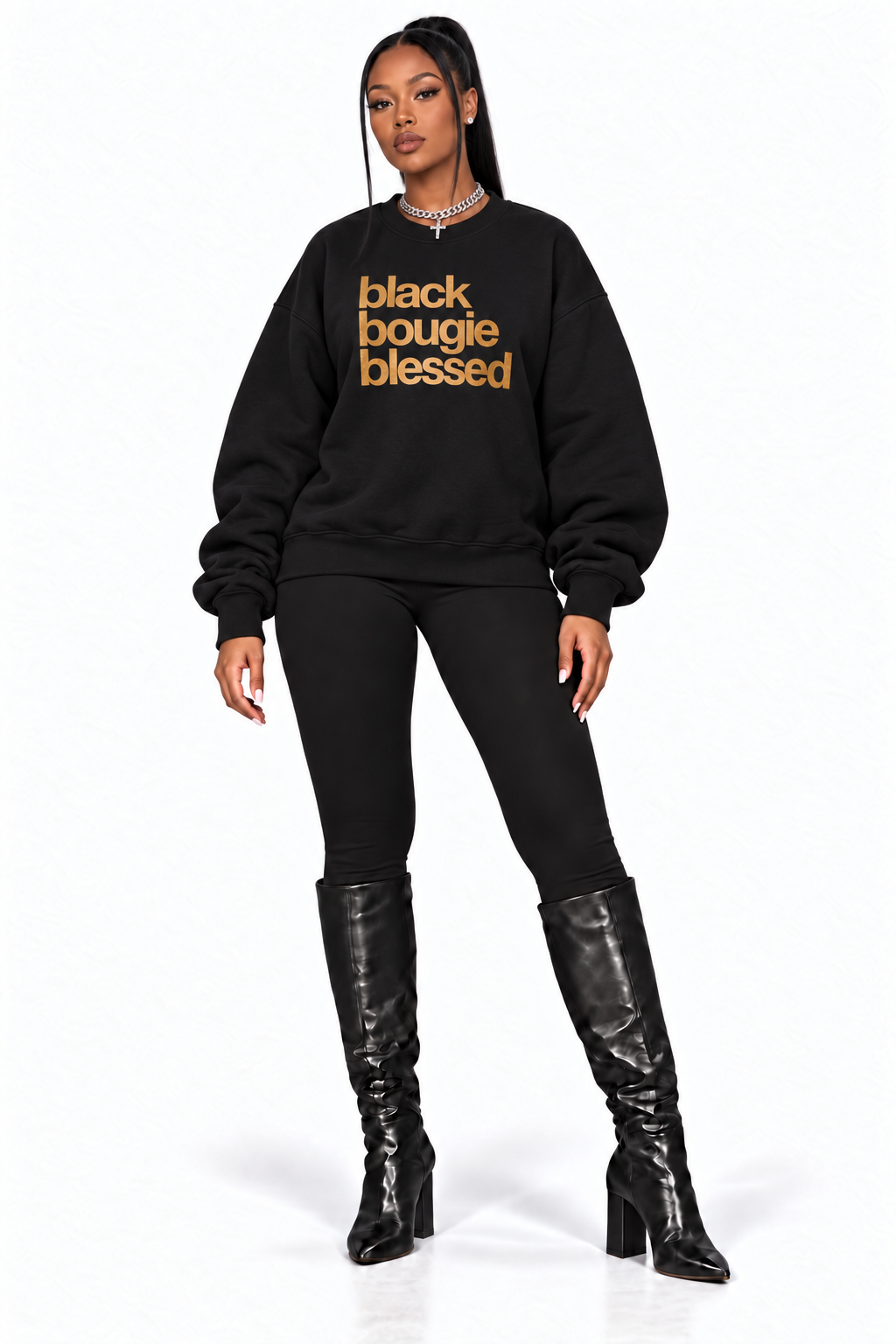Black Bougie Blessed Sweatshirt