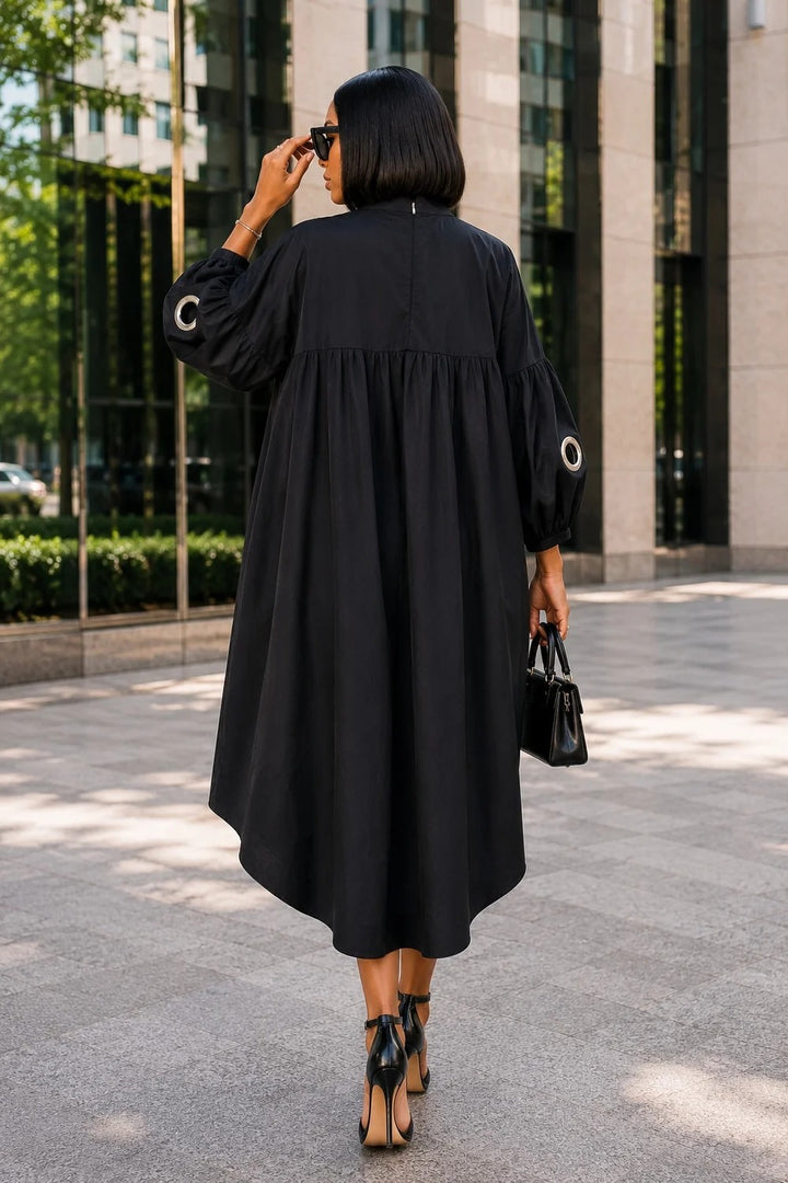 The Orbit Edit Grommet Tunic Dress