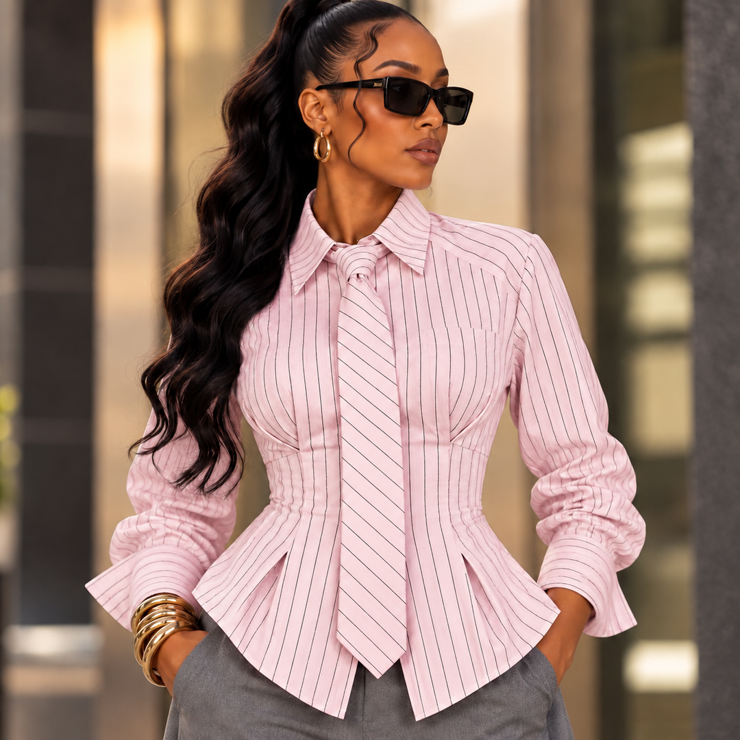 Tie it Down Stripe Top – striped top with tie detail | Blu Jean Blues