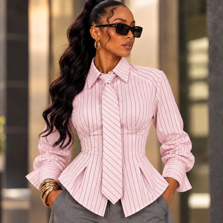 Tie it Down Stripe Top – striped top with tie detail | Blu Jean Blues