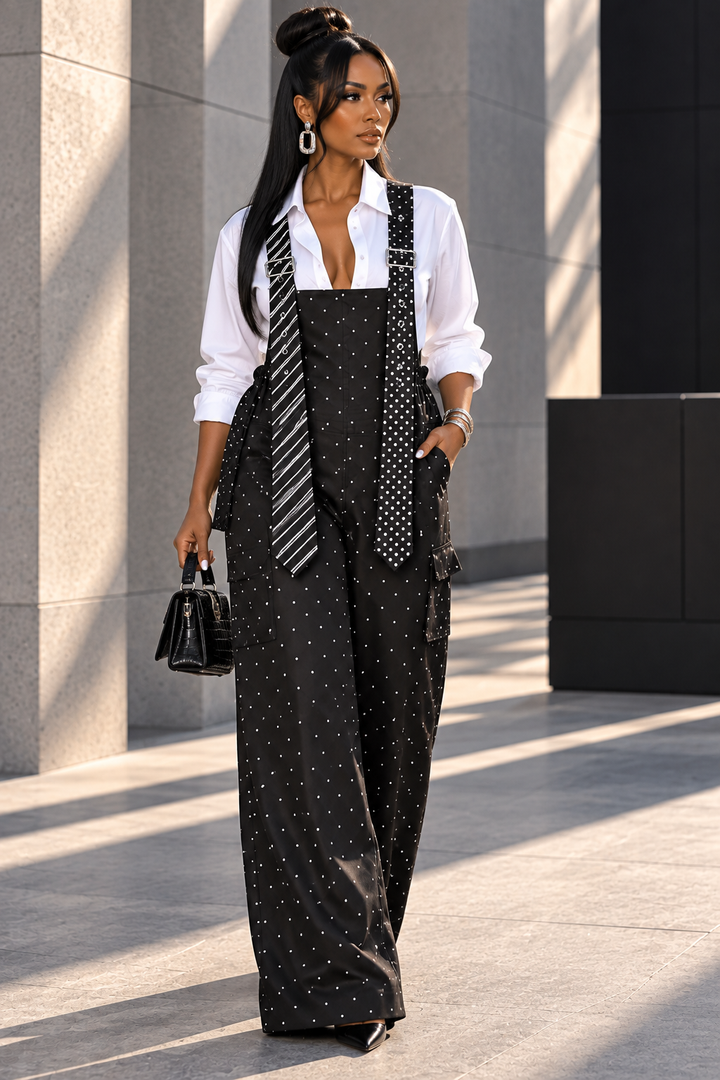 Seeing Dots Varsity Chic Jumpsuit