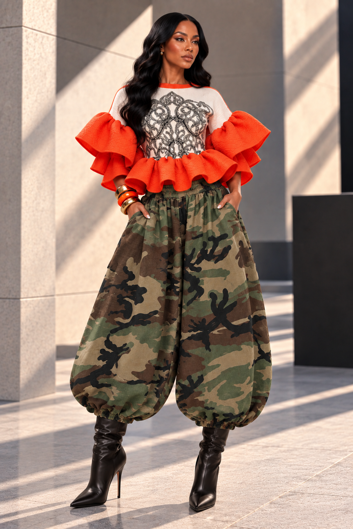 Wild Remix Camo Harem Joggers