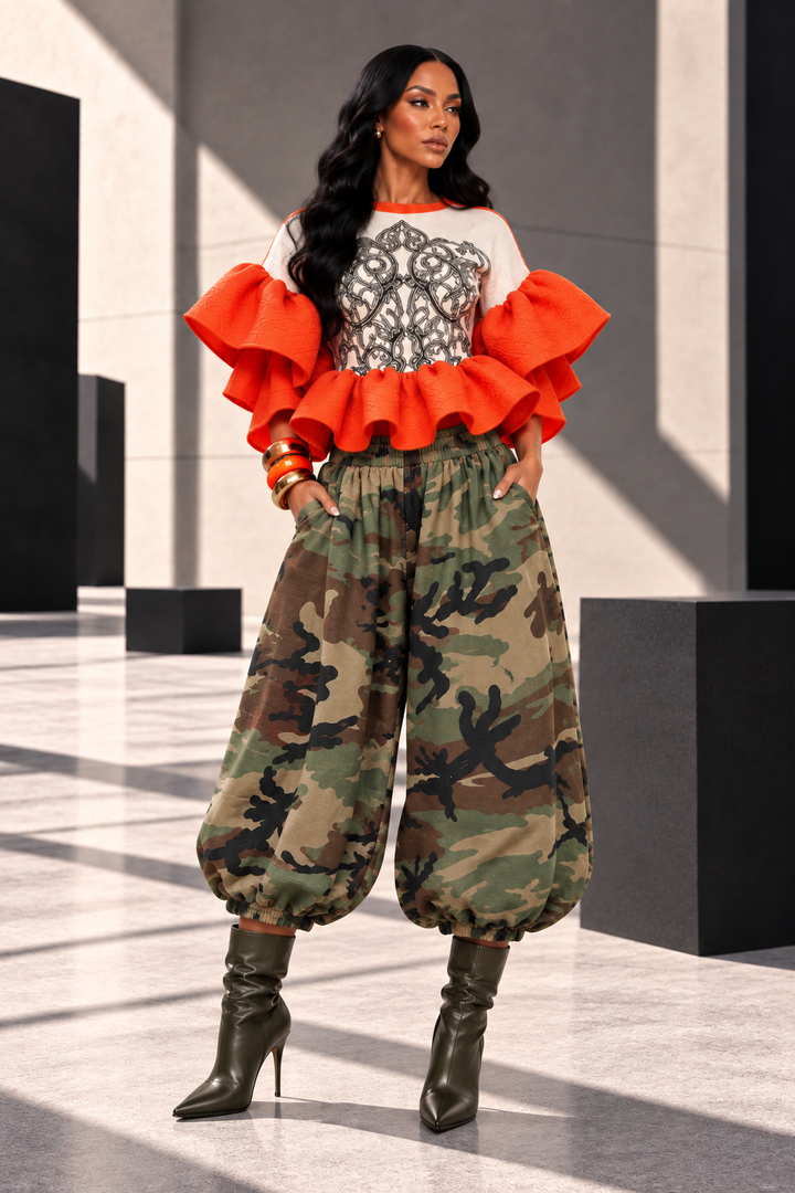 Wild Remix Camo Harem Joggers