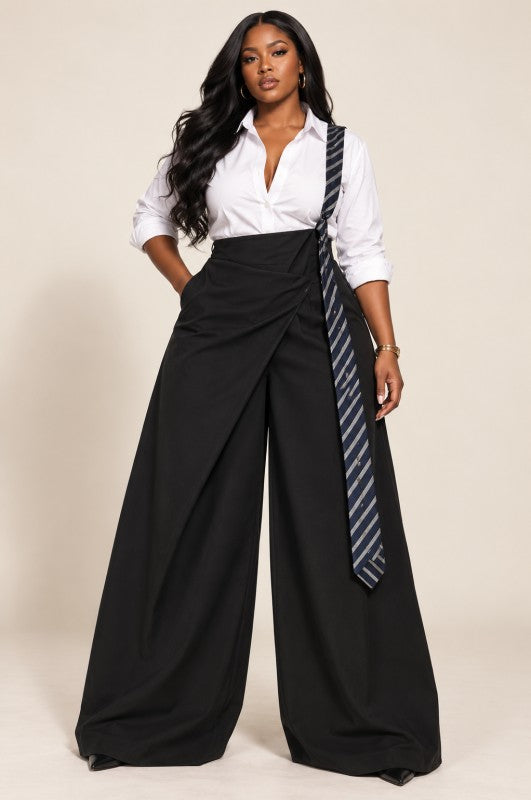 Corporate Mischief Wide Overalls (Olive) - Coming 11/4/26