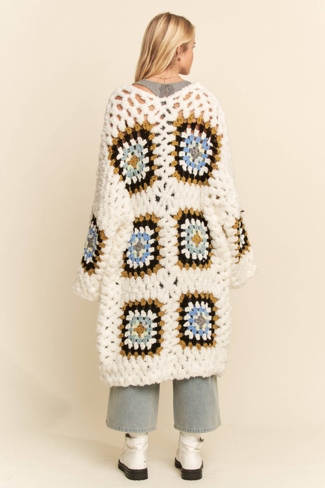 Granny Square Crochet Cardigan