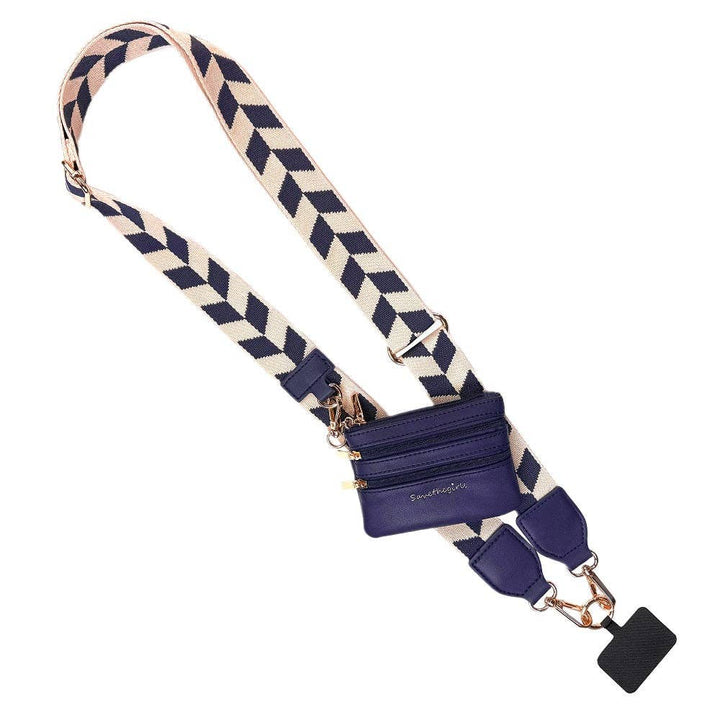 Clip &amp; Go Strap w/Zippered Pouch Chevron