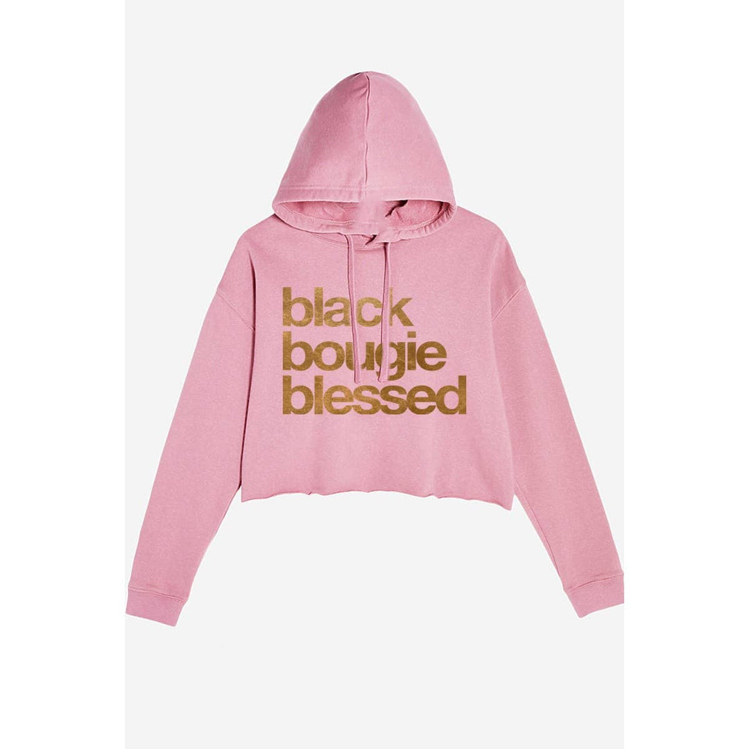 Bougie Blessed Crop Hoodie
