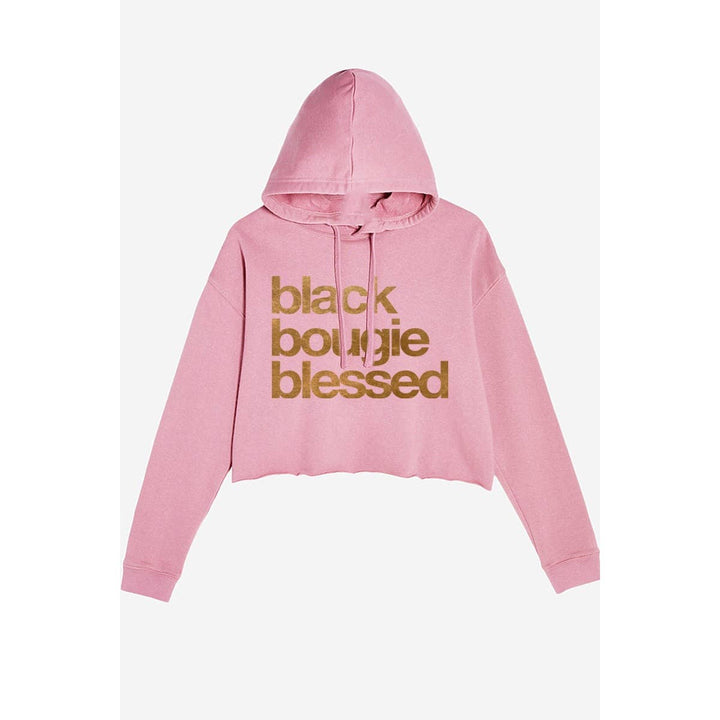 Bougie Blessed Crop Hoodie